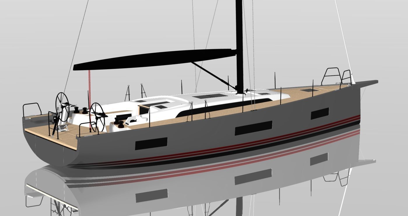 Solaris 44 2026 zijprofiel met reflectie rendering